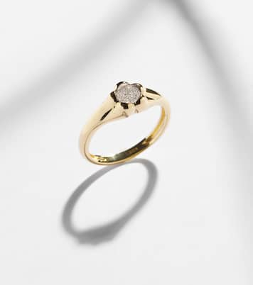 Crosby 10kt gold ring with diamonds | Stone and Strand