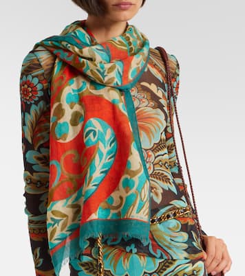 Tosca printed wool and cashmere scarf | Etro