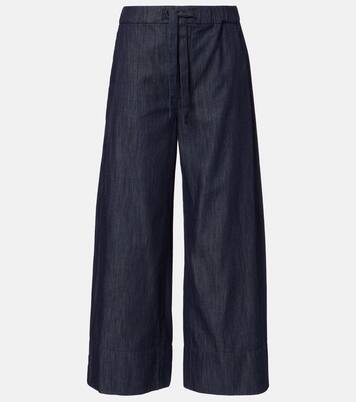 Pantaloni Jour in chambray di cotone a gamba larga | 'S Max Mara