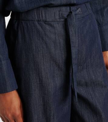 Pantaloni Jour in chambray di cotone a gamba larga | 'S Max Mara