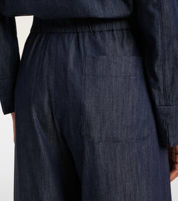 Pantaloni Jour in chambray di cotone a gamba larga | 'S Max Mara