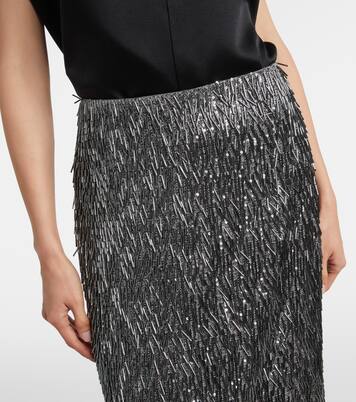 Sequined high-rise pencil skirt | Erdem