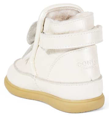 Bebé - botas Cemilla de piel con lazo | Donsje