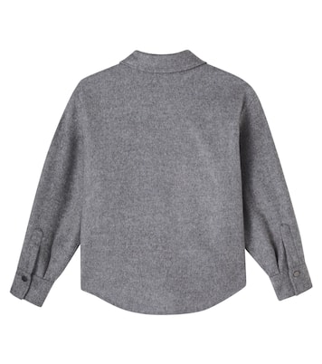 Monili珠饰初剪羊毛衬衫外套 | Brunello Cucinelli Kids