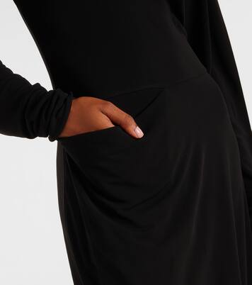 فستان طويل من الجيرسيه بستايل درابيه | Lemaire