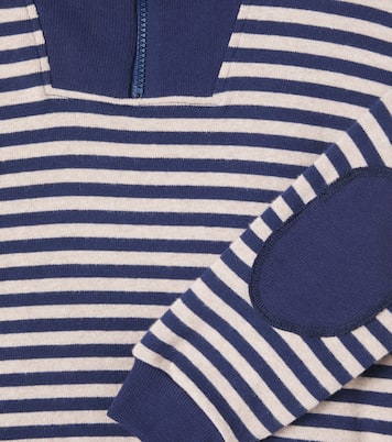 Alexis striped cotton-blend sweater | Cozmo