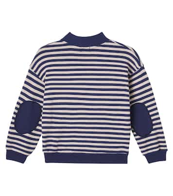 Alexis striped cotton-blend sweater | Cozmo