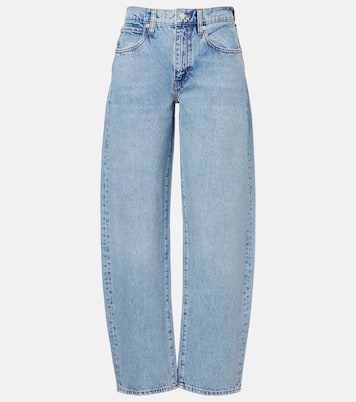 Jean barrel Low Slung à taille mi-haute | Frame