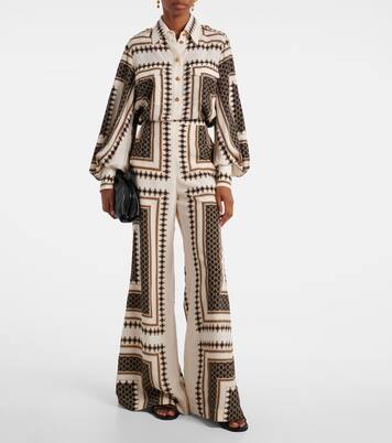 Printed wide-leg pants | Zimmermann