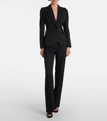 Jewel embellished satin platform sandals | McQueen