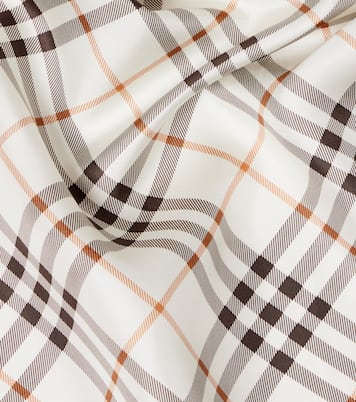 Burberry Check silk twill scarf | Burberry