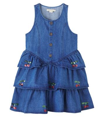 Vestido Elba de denim con lentejuelas | Konges Sløjd