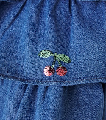 Vestido Elba de denim con lentejuelas | Konges Sløjd