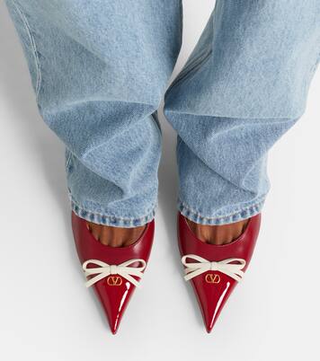 Slingback-Pumps Bepointy 80 aus Lackleder | Valentino Garavani