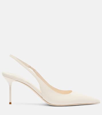 Lidia 70 leather slingback pumps | Paris Texas