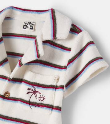 Baby Lilo striped cotton terry bodysuit | Bonton