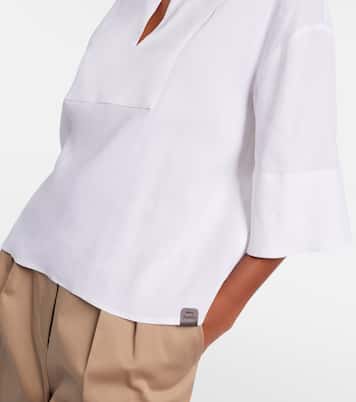 Sospiro linen-blend top | Max Mara