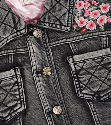 Embroidered denim jacket | Monnalisa