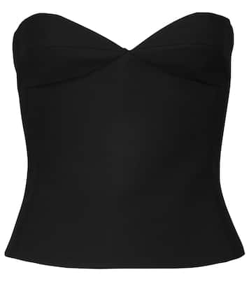 Prim wool-blend bustier top | Khaite