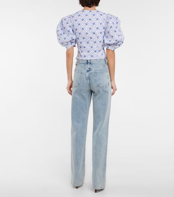 Top Tessa in misto cotone con stampa | Caroline Constas