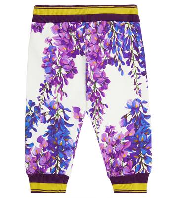 Bébé – Pantalon de survêtement en coton à fleurs | Dolce&Gabbana Kids