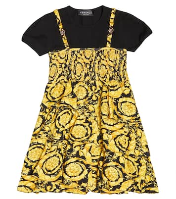 Kleid Barocco aus einem Baumwollgemisch | Versace Kids