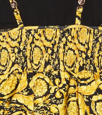 Kleid Barocco aus einem Baumwollgemisch | Versace Kids
