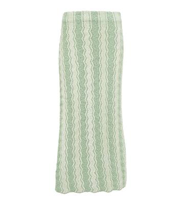 Falda midi en mezcla de algodón | Jil Sander