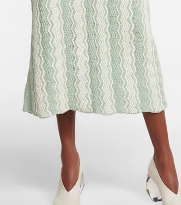 Falda midi en mezcla de algodón | Jil Sander