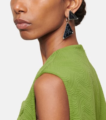 Clip d’oreille unique Stone Jewels en argent sterling | Prada