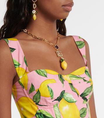 Vestido de algodón estampado | Dolce&Gabbana