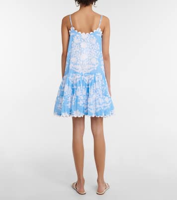 Printed cotton voile minidress | Juliet Dunn