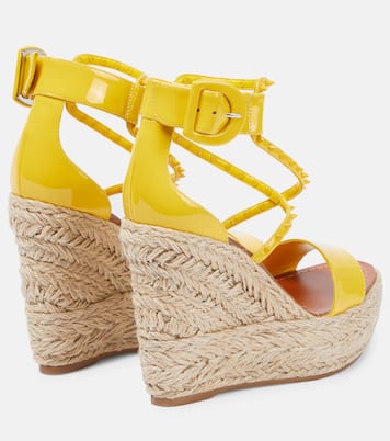 Sandali Choca Zeppa Spikes 120 in vernice | Christian Louboutin