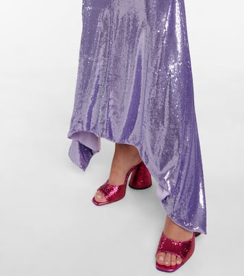 Sandali Devon in pelle con paillettes | The Attico