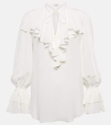 Blusa de seda con volantes | Etro