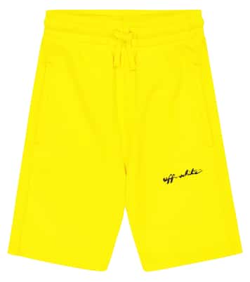 Short de survêtement en coton à logo | Off-White Kids