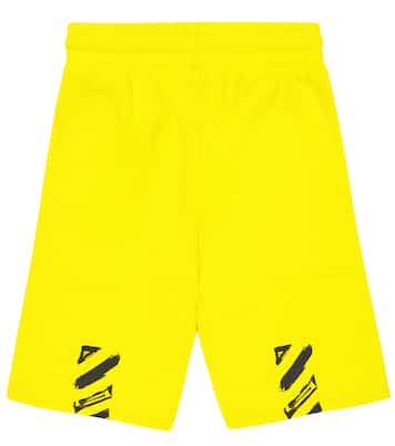 Short de survêtement en coton à logo | Off-White Kids