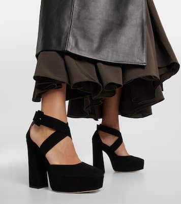 Gian 140 platform leather pumps | Jimmy Choo