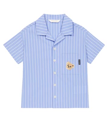 Camisa en mezcla de algodón a rayas | Palm Angels Kids