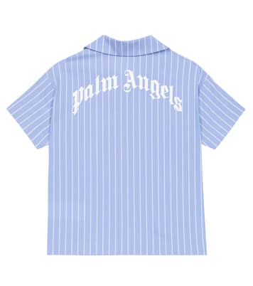 Camisa en mezcla de algodón a rayas | Palm Angels Kids