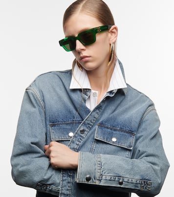 Occhiali da sole rettangolari Hinge | Bottega Veneta