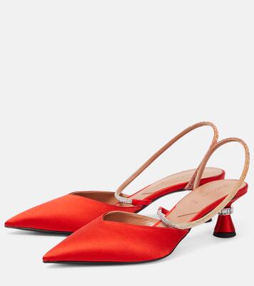 Pumps slingback Saturn in raso | D'Accori