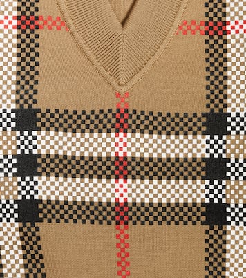 Pull Holly en laine mélangée à carreaux | Burberry Kids