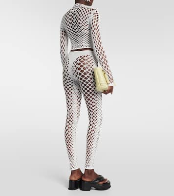 Cropped-Top aus Mesh | Jean Paul Gaultier