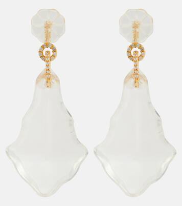 Orecchini Crystal Chandelier placcati in oro | Zimmermann