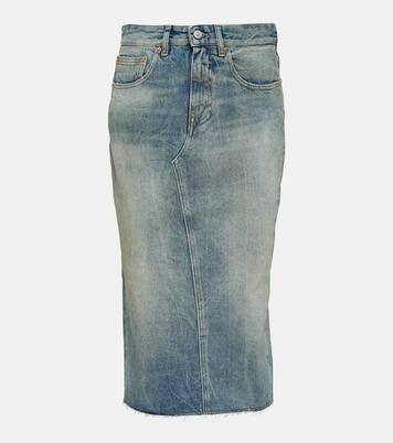 Jupe midi en jean | MM6 Maison Margiela