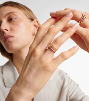 Héra 18kt gold ring with diamonds | Persée
