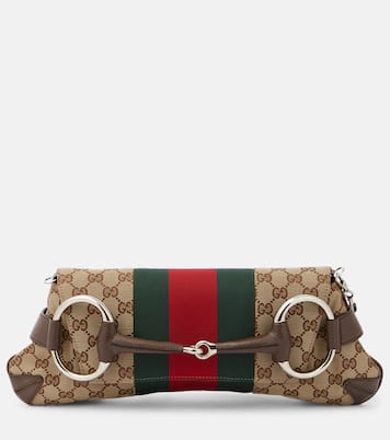 Sac Gucci Horsebit Chain Medium en marron Gucci Mytheresa