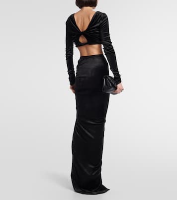 Lilies Maxirock Svita aus Jersey | Rick Owens