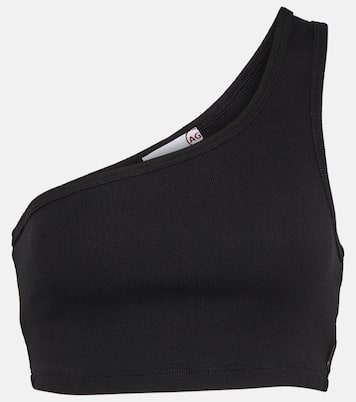 x EmRata Miranda cotton-blend crop top | AG Jeans